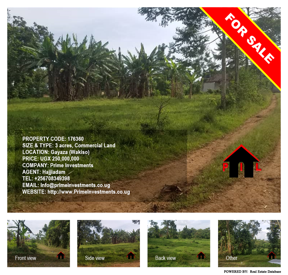 Commercial Land  for sale in Gayaza Wakiso Uganda, code: 176360