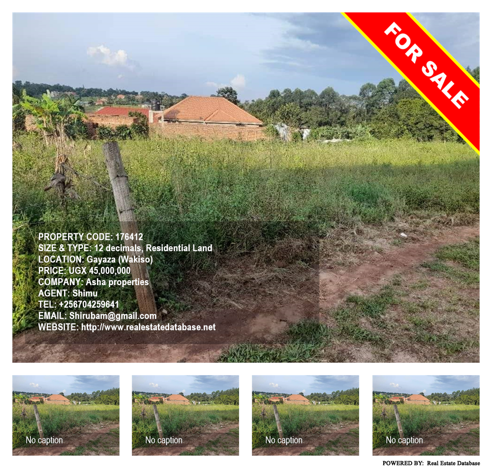 Residential Land  for sale in Gayaza Wakiso Uganda, code: 176412
