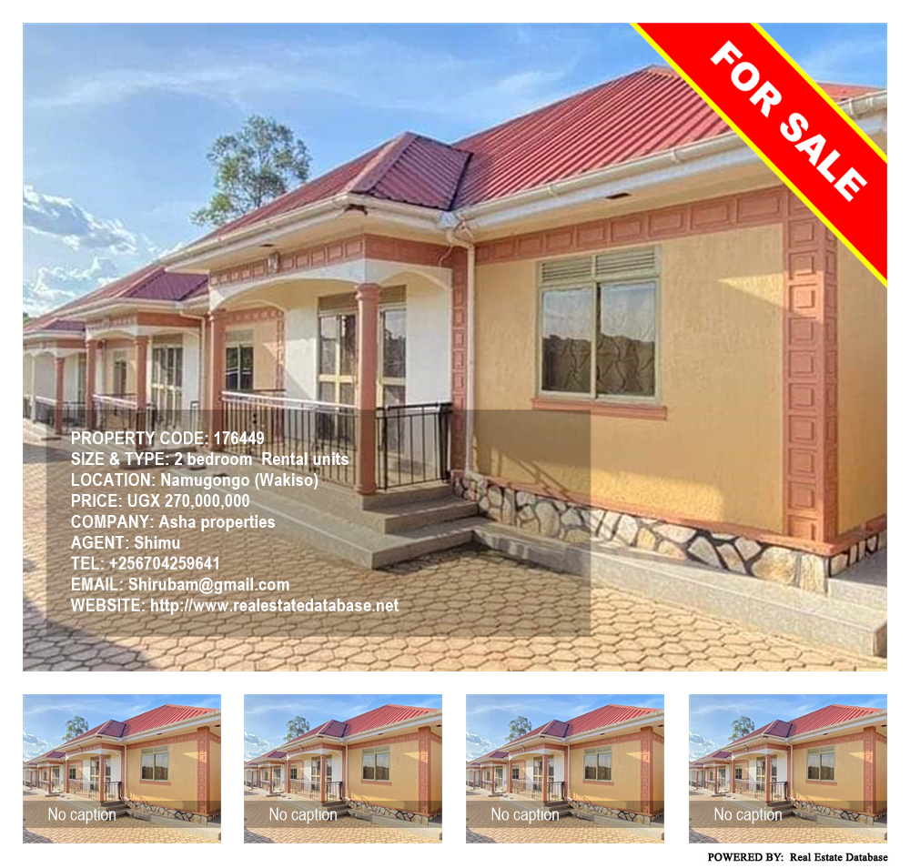 2 bedroom Rental units  for sale in Namugongo Wakiso Uganda, code: 176449