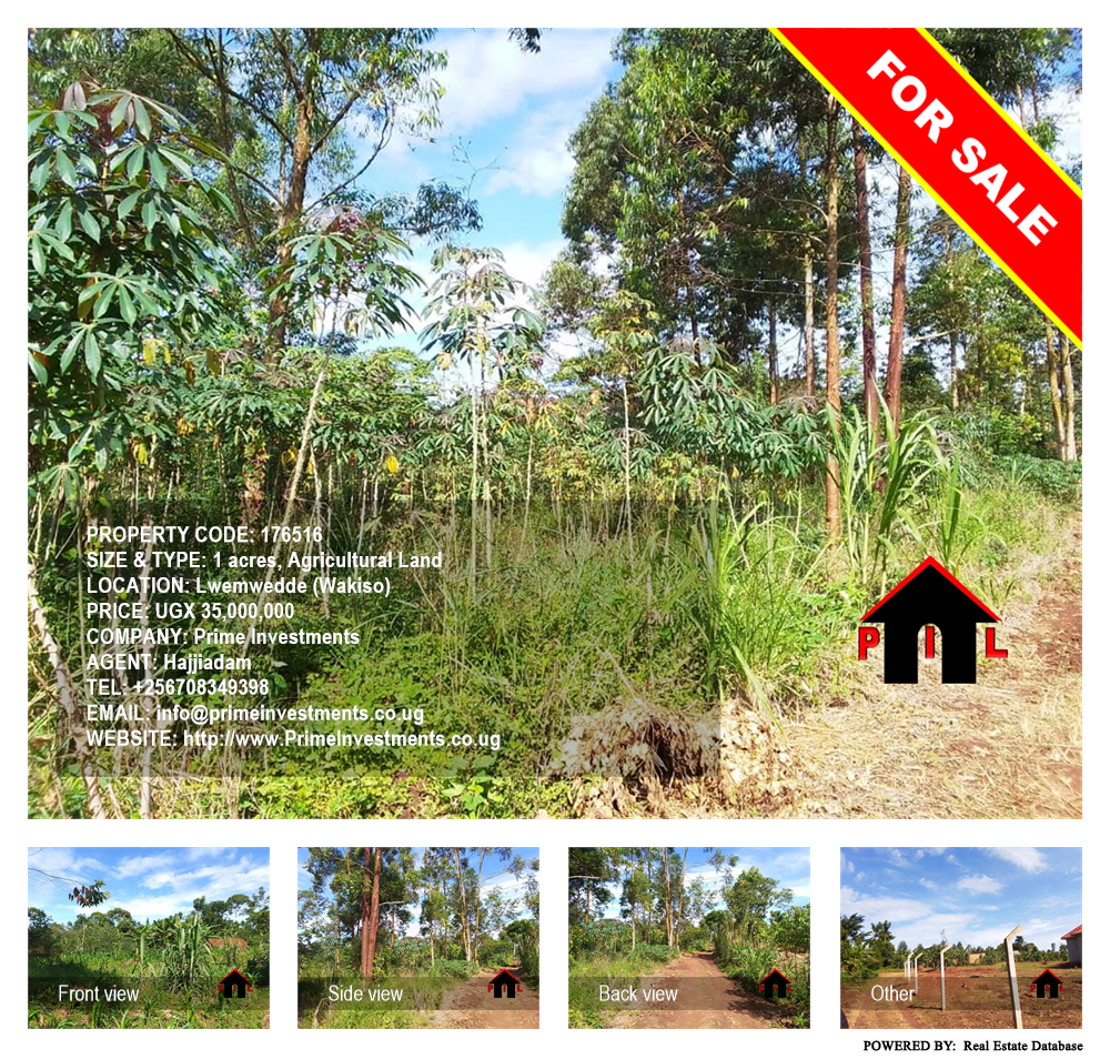 Agricultural Land  for sale in Lwemwedde Wakiso Uganda, code: 176516