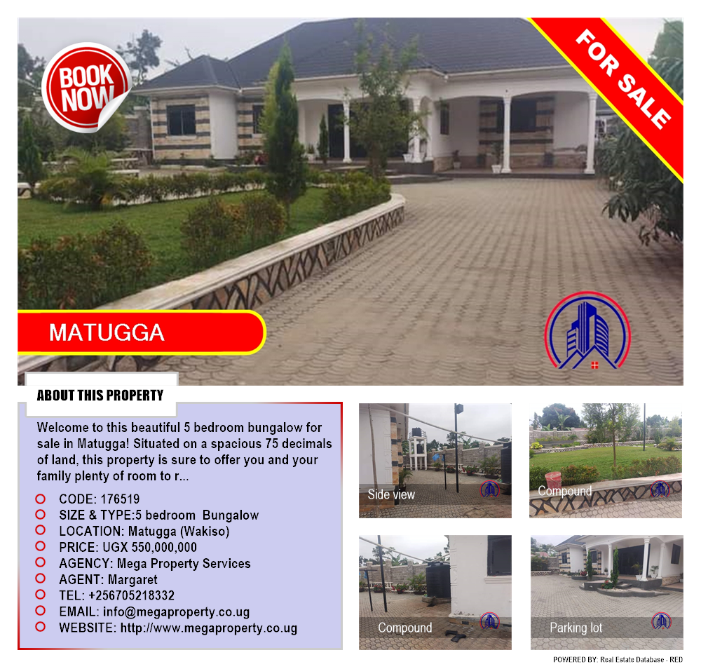 5 bedroom Bungalow  for sale in Matugga Wakiso Uganda, code: 176519