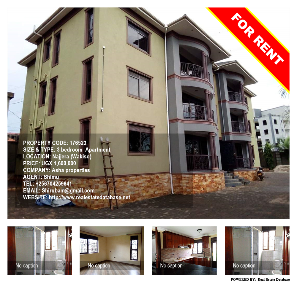 3 bedroom Apartment  for rent in Najjera Wakiso Uganda, code: 176523