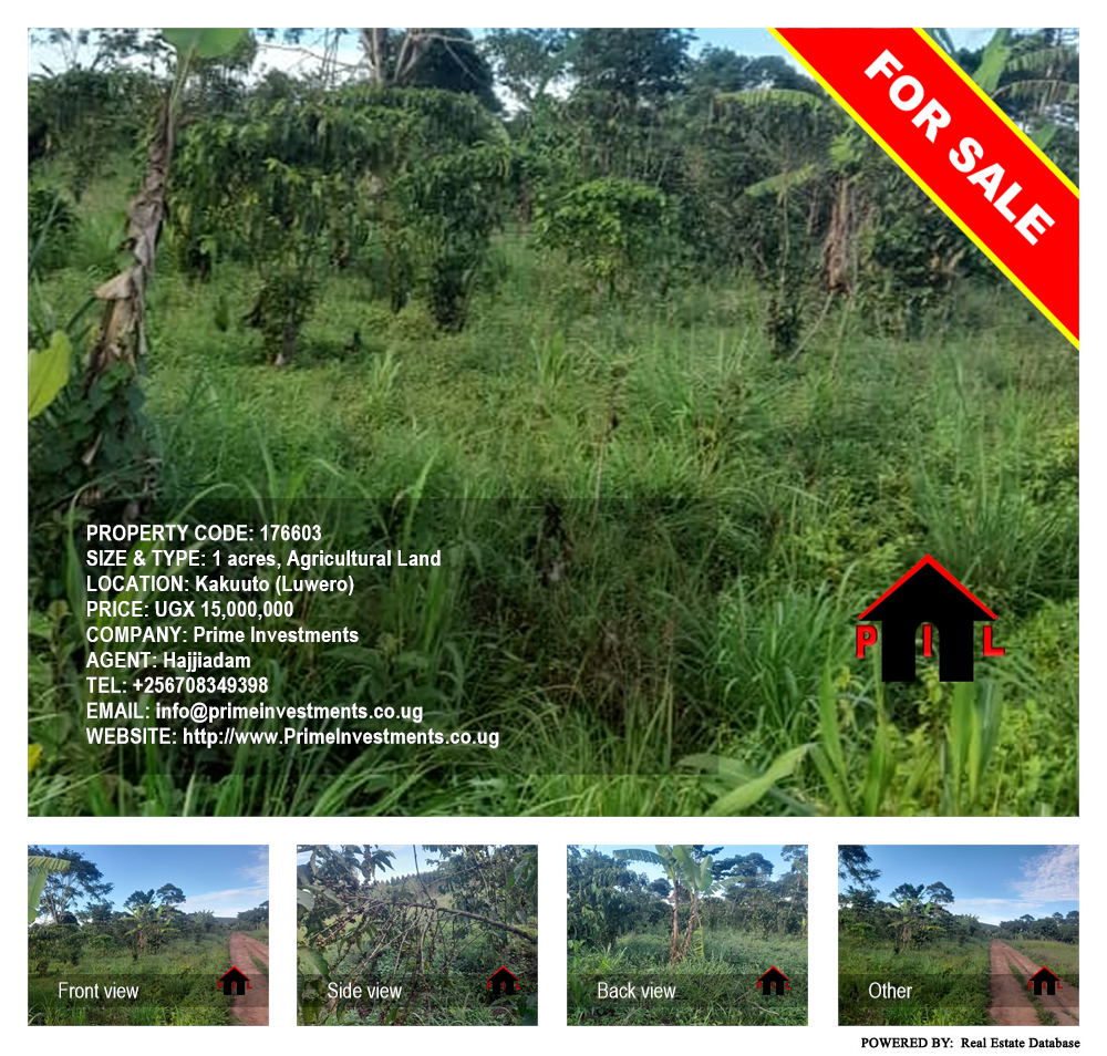 Agricultural Land  for sale in Kakuuto Luweero Uganda, code: 176603