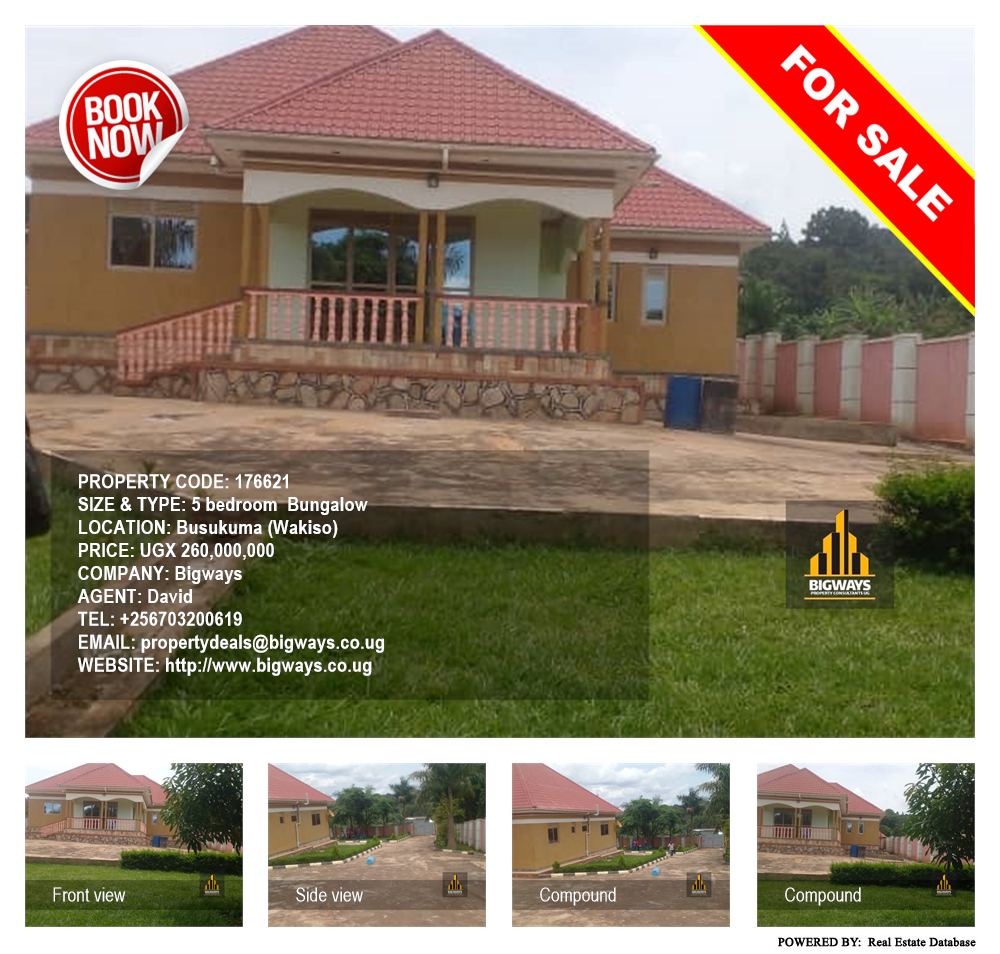 5 bedroom Bungalow  for sale in Busukuma Wakiso Uganda, code: 176621