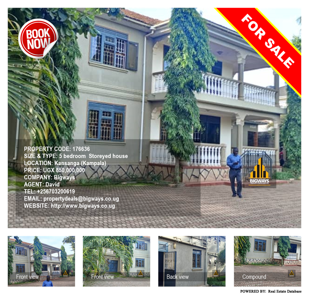 5 bedroom Storeyed house  for sale in Kansanga Kampala Uganda, code: 176636