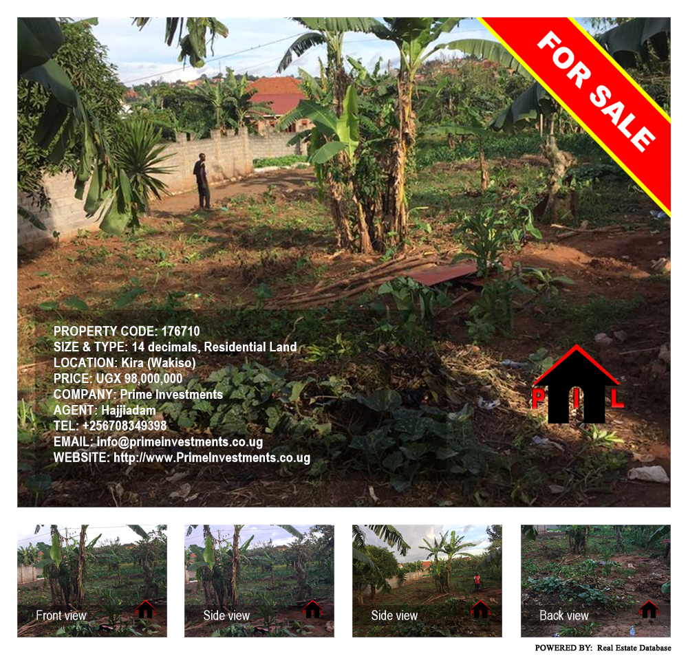 Residential Land  for sale in Kira Wakiso Uganda, code: 176710