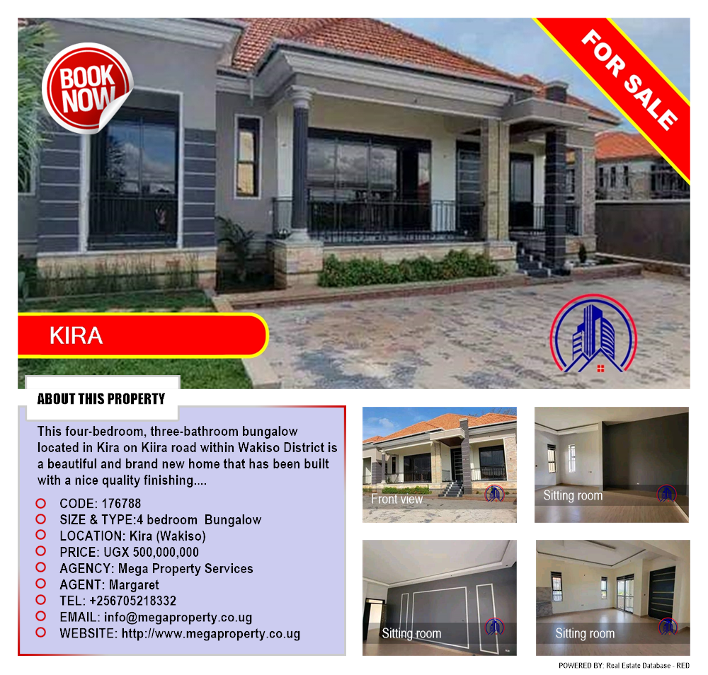 4 bedroom Bungalow  for sale in Kira Wakiso Uganda, code: 176788