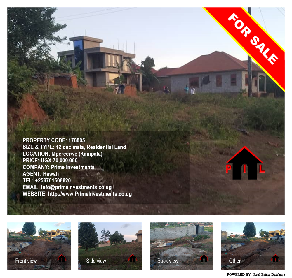 Residential Land  for sale in Mpereerwe Kampala Uganda, code: 176805