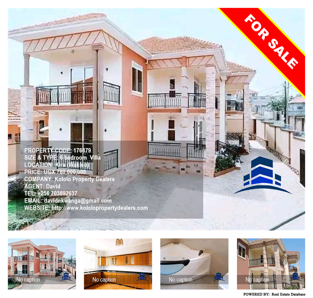 6 bedroom Villa  for sale in Kira Wakiso Uganda, code: 176879