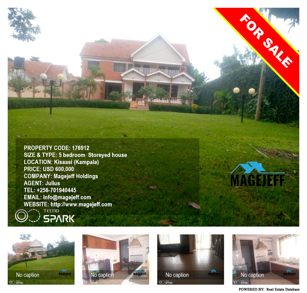 5 bedroom Storeyed house  for sale in Kisaasi Kampala Uganda, code: 176912