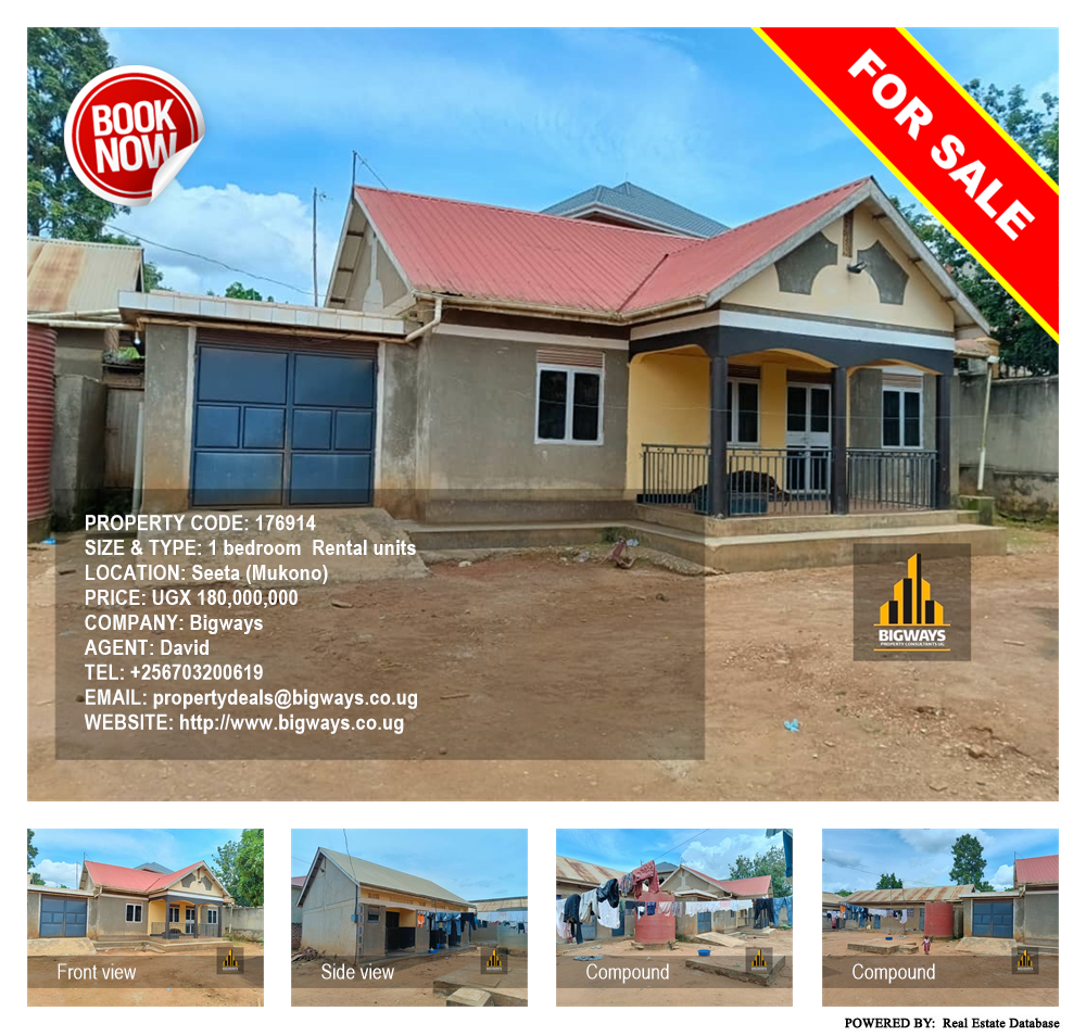1 bedroom Rental units  for sale in Seeta Mukono Uganda, code: 176914