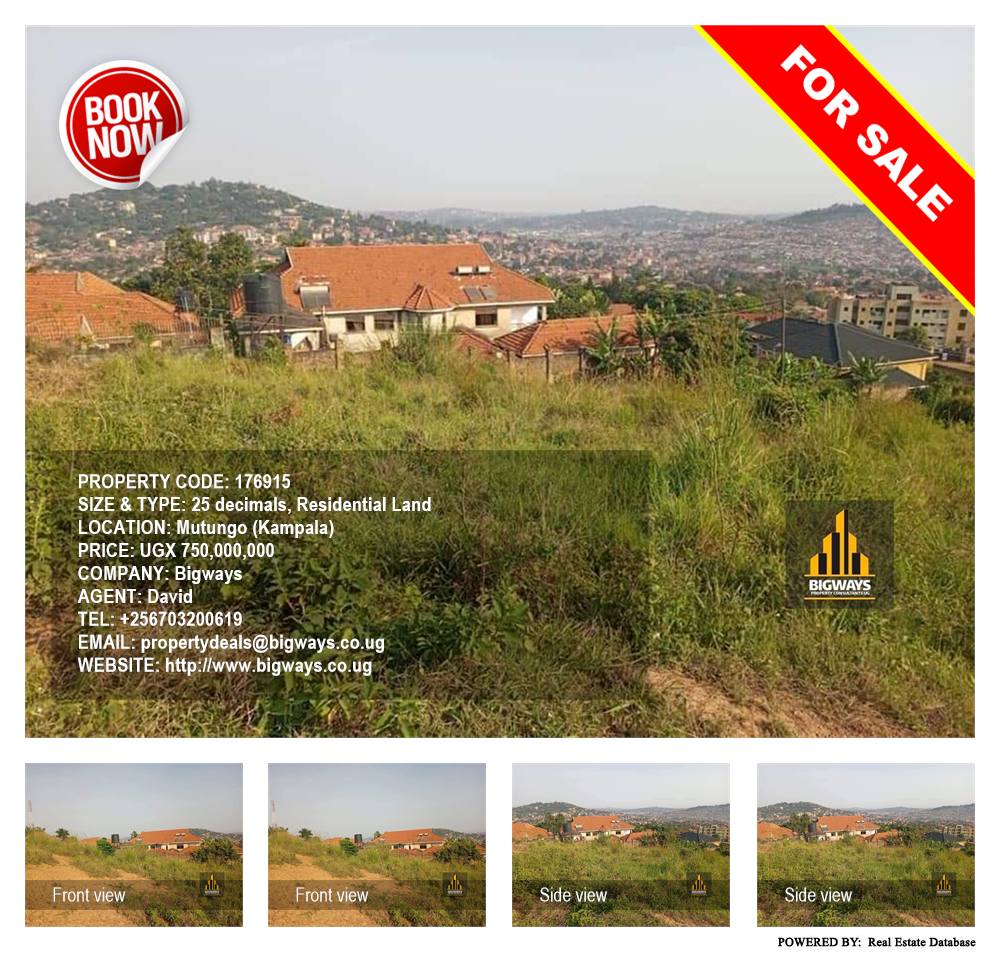 Residential Land  for sale in Mutungo Kampala Uganda, code: 176915