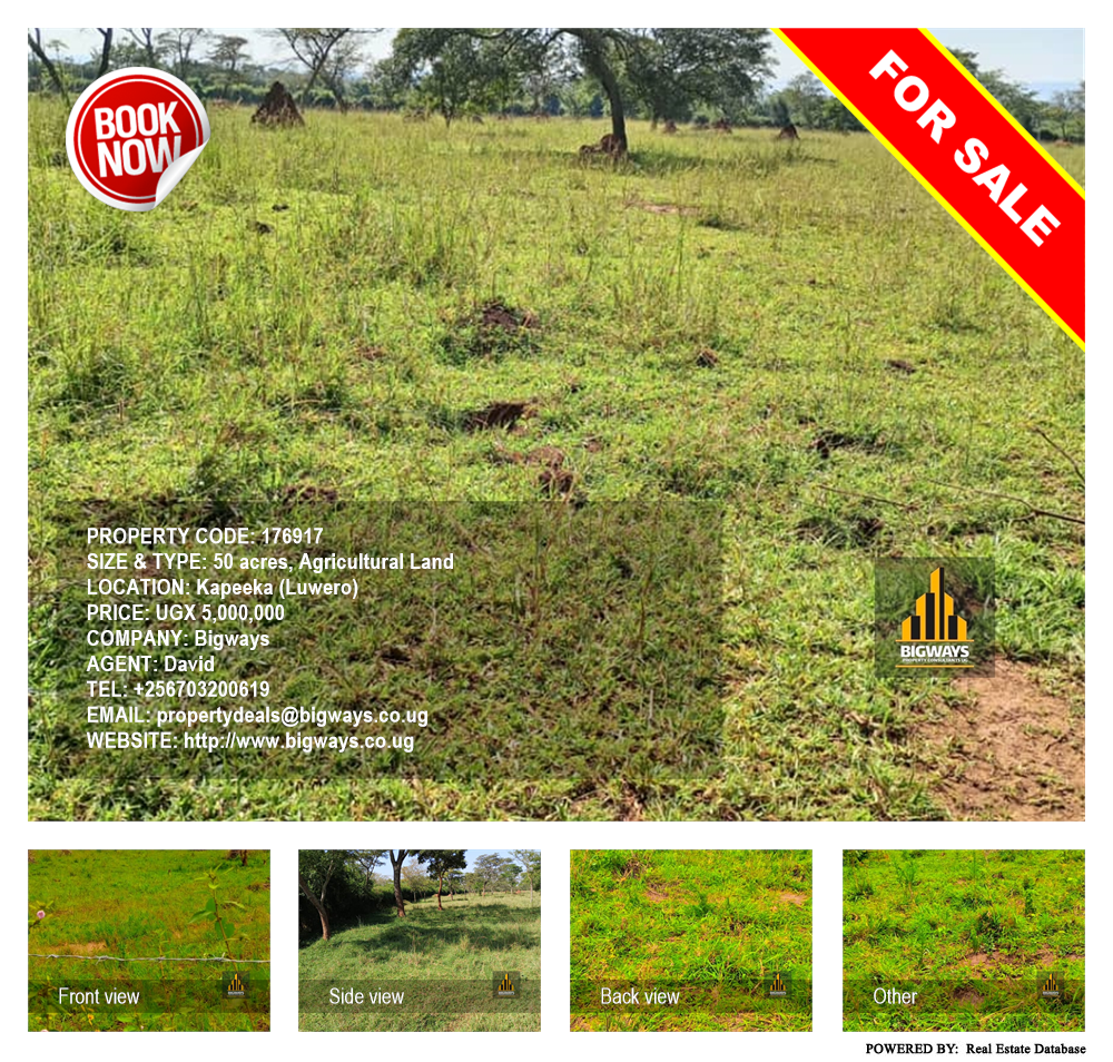 Agricultural Land  for sale in Kapeeka Luweero Uganda, code: 176917