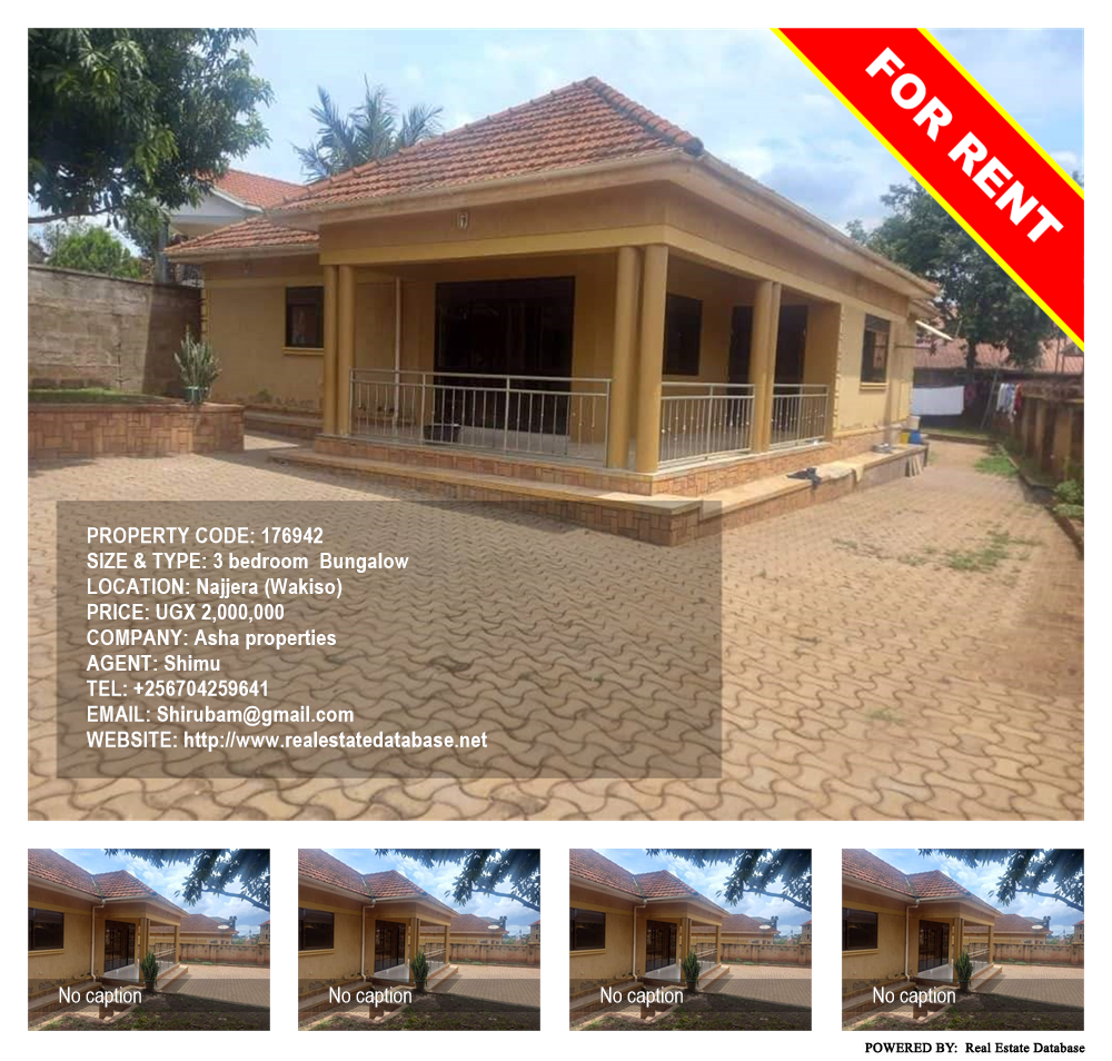 3 bedroom Bungalow  for rent in Najjera Wakiso Uganda, code: 176942