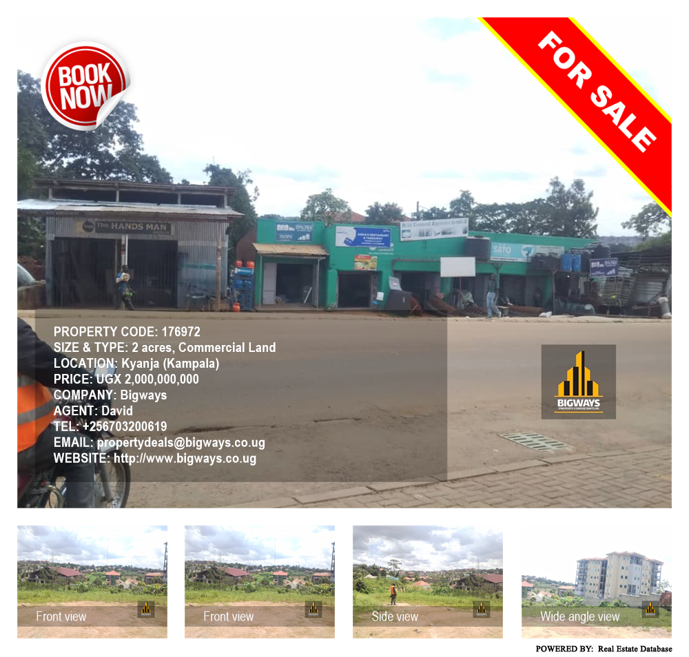 Commercial Land  for sale in Kyanja Kampala Uganda, code: 176972