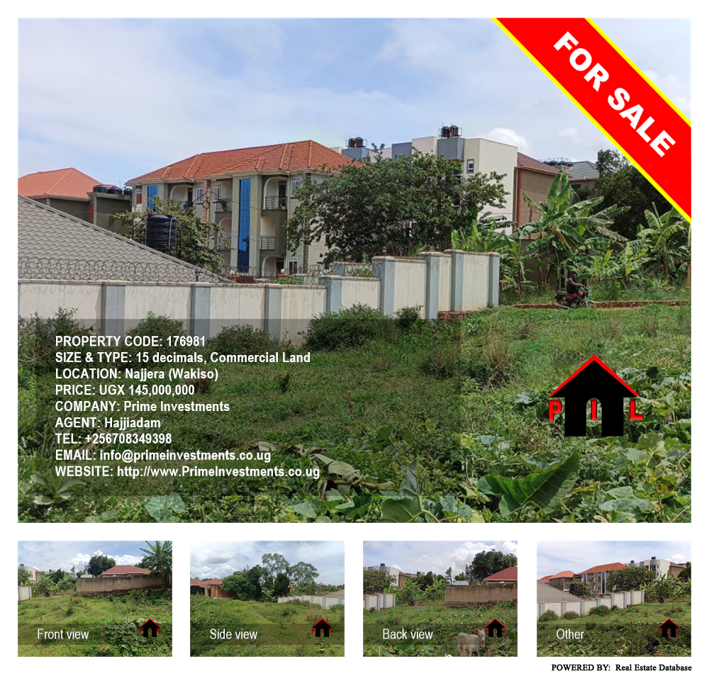 Commercial Land  for sale in Najjera Wakiso Uganda, code: 176981