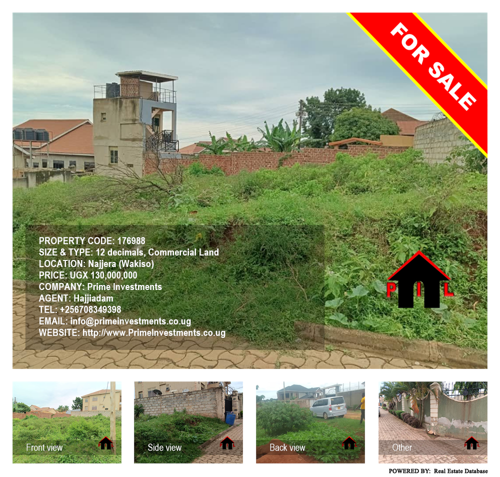 Commercial Land  for sale in Najjera Wakiso Uganda, code: 176988