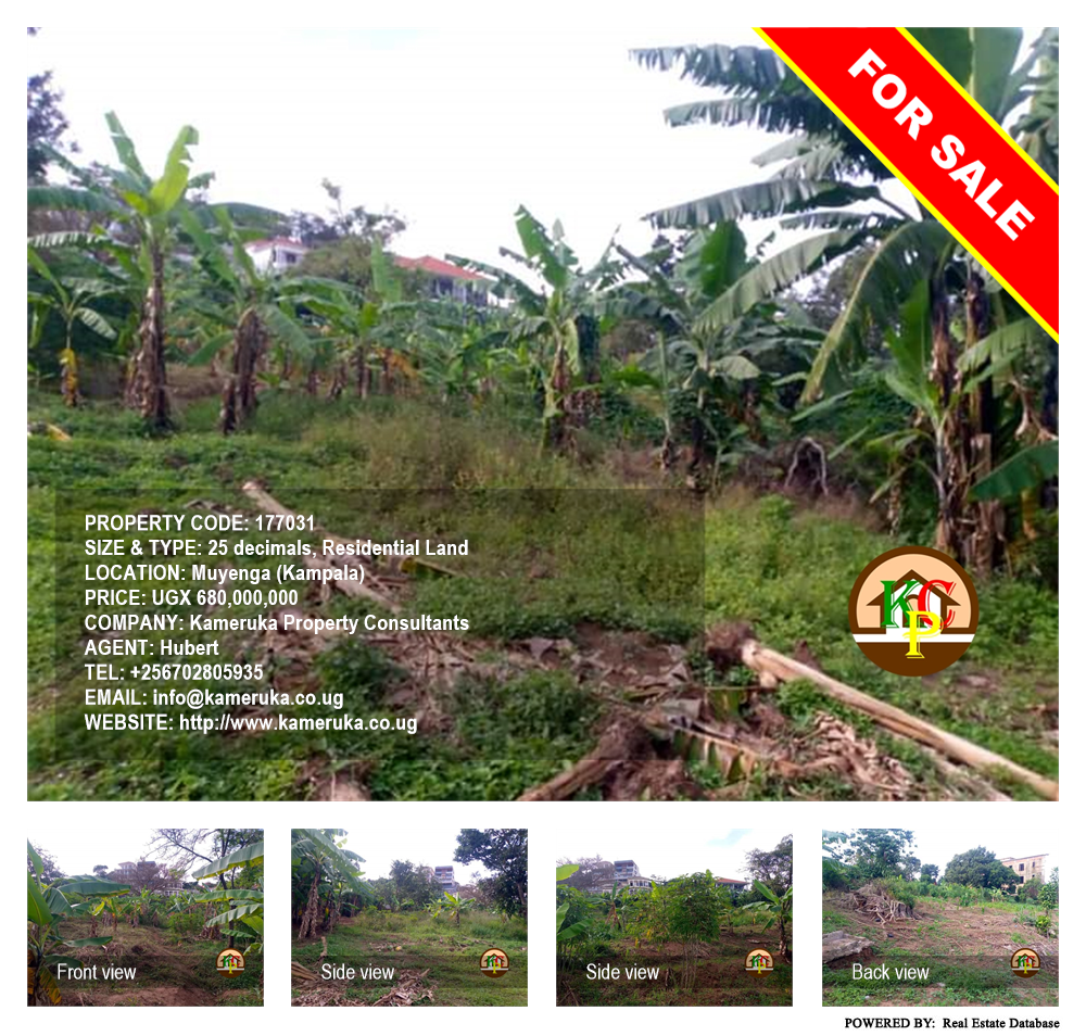 Residential Land  for sale in Muyenga Kampala Uganda, code: 177031