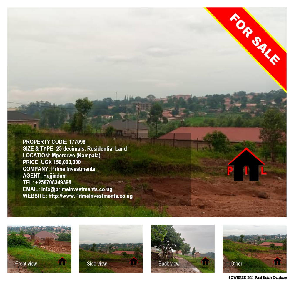 Residential Land  for sale in Mpererwe Kampala Uganda, code: 177098