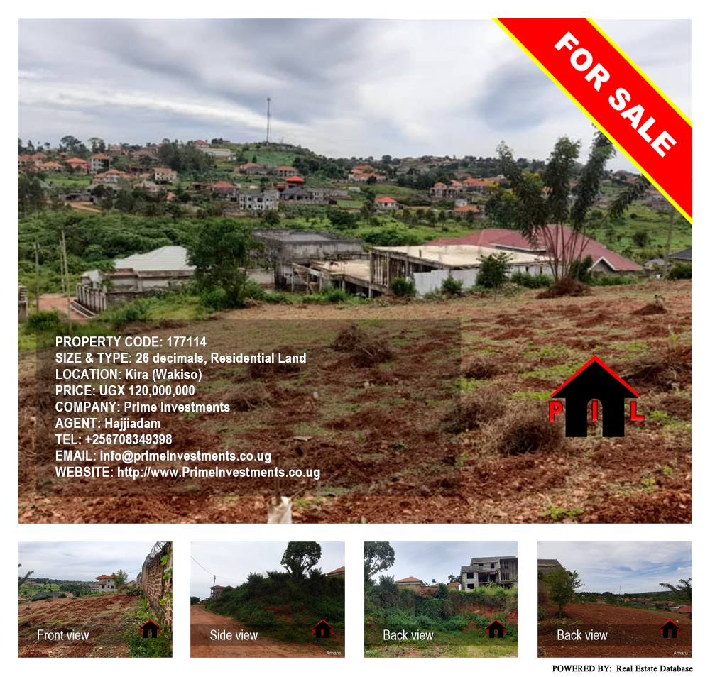 Residential Land  for sale in Kira Wakiso Uganda, code: 177114