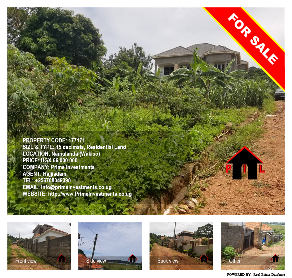 Residential Land  for sale in Namulanda Wakiso Uganda, code: 177171