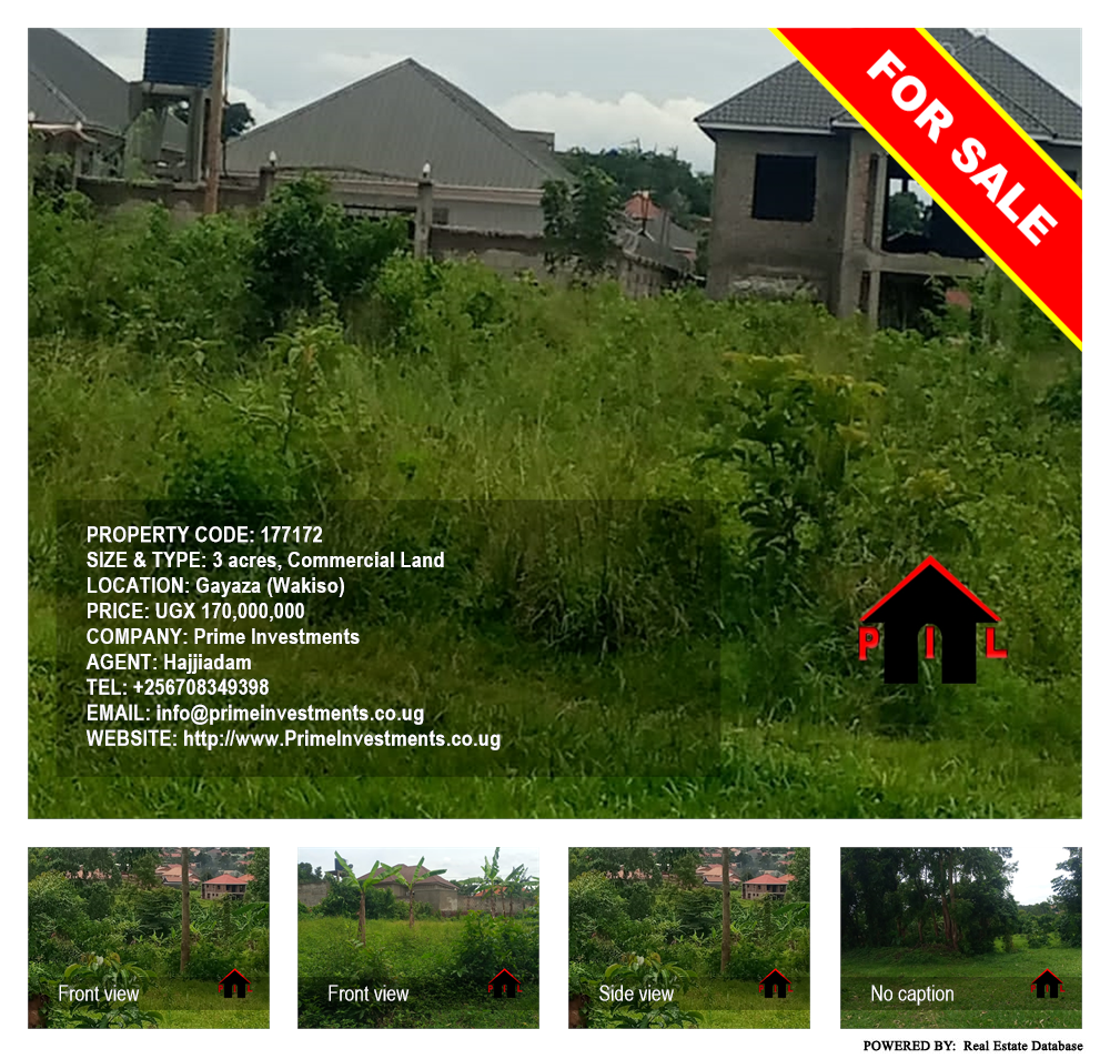 Commercial Land  for sale in Gayaza Wakiso Uganda, code: 177172