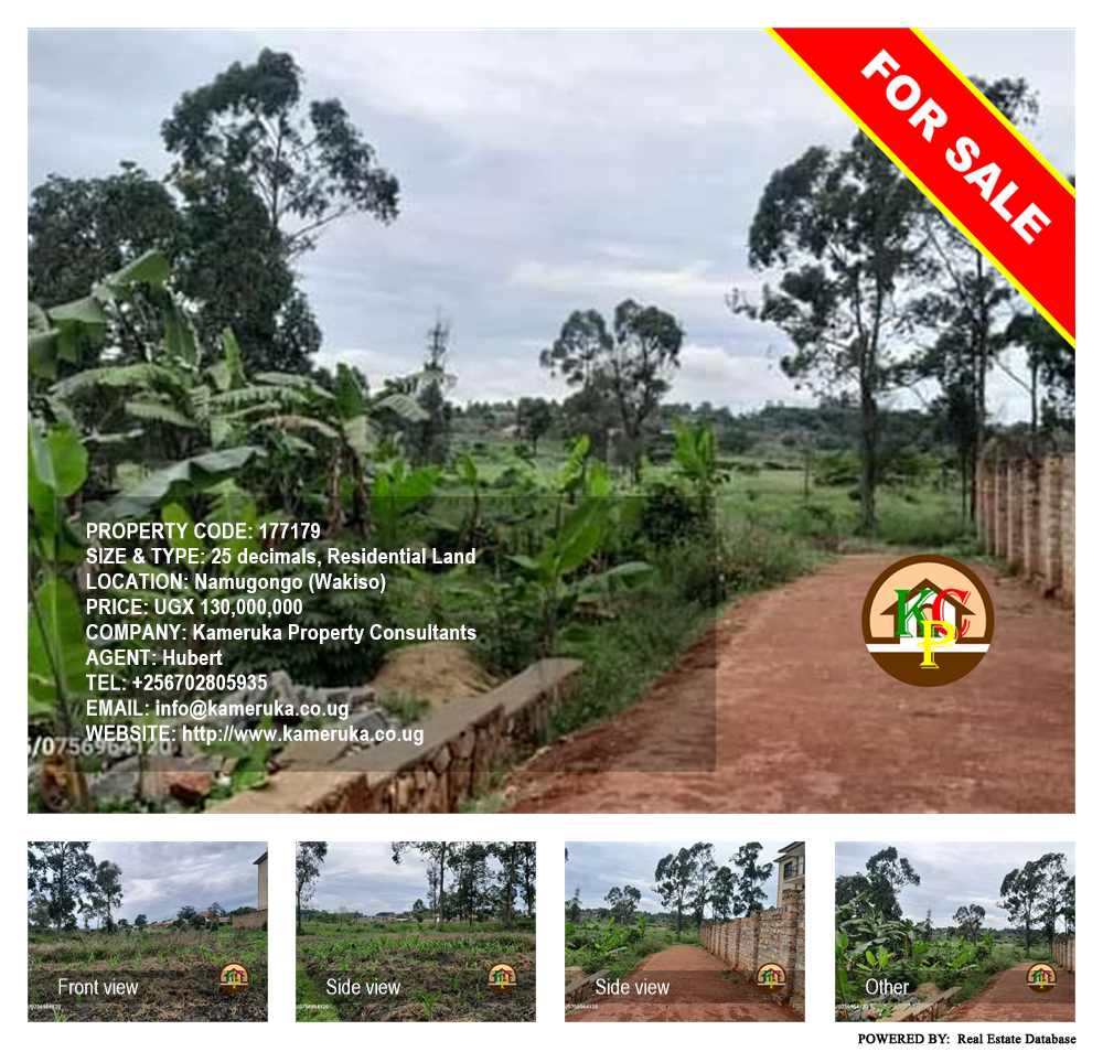 Residential Land  for sale in Namugongo Wakiso Uganda, code: 177179