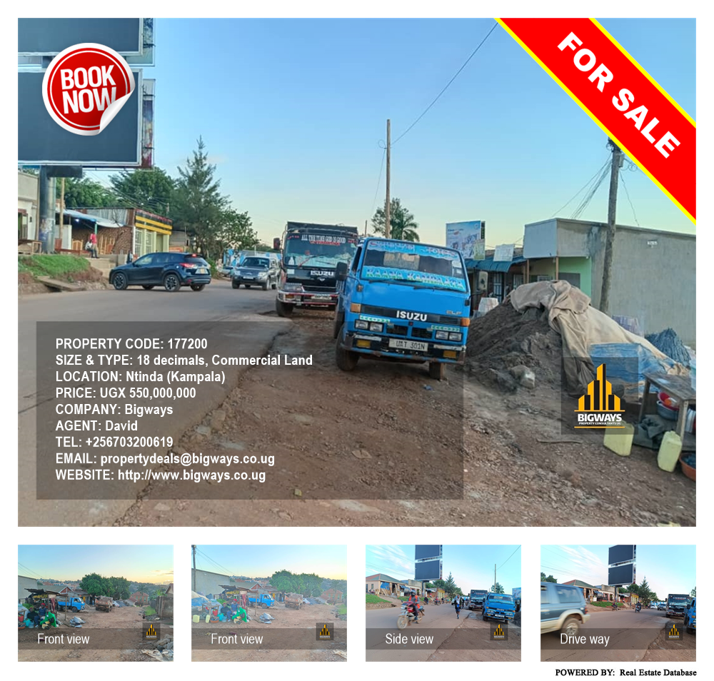 Commercial Land  for sale in Ntinda Kampala Uganda, code: 177200