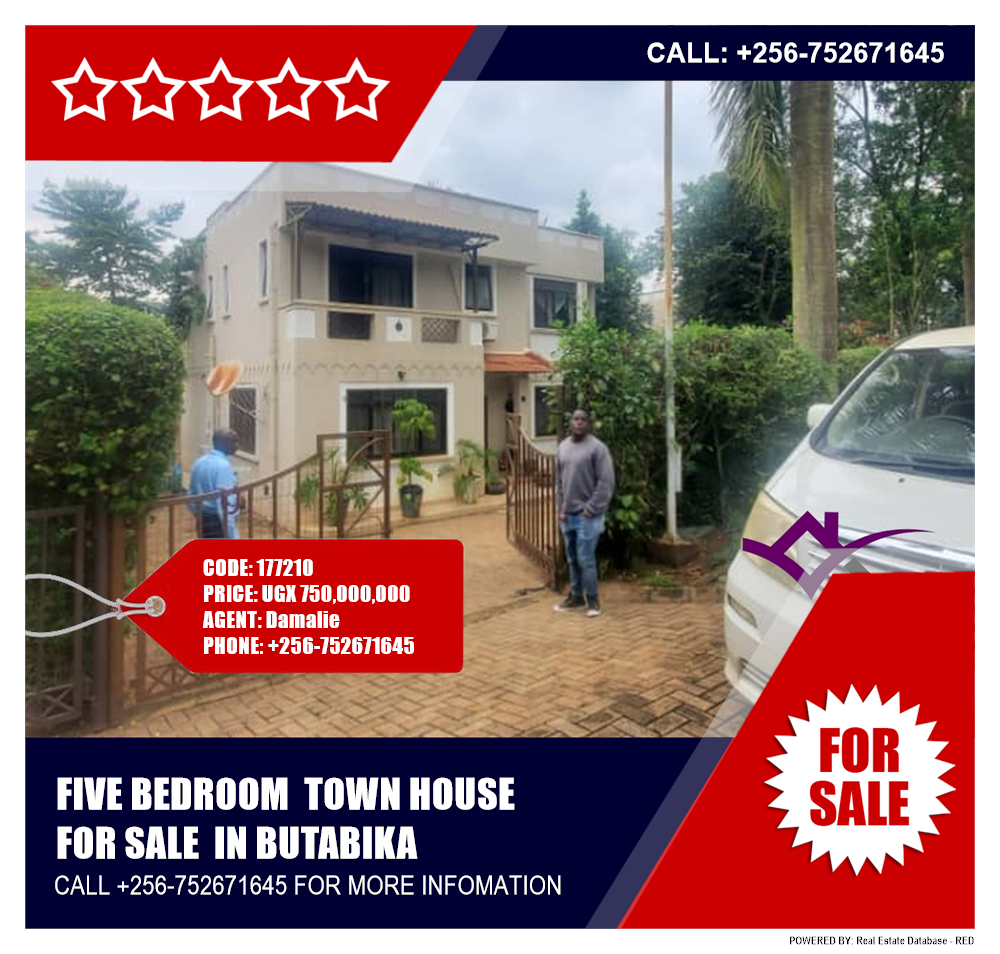 5 bedroom Town House  for sale in Butabika Kampala Uganda, code: 177210