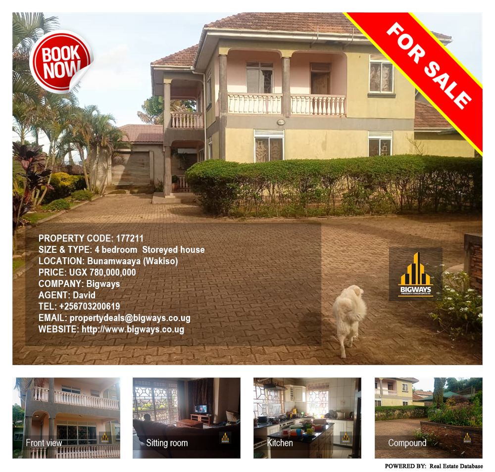 4 bedroom Storeyed house  for sale in Bunamwaaya Wakiso Uganda, code: 177211