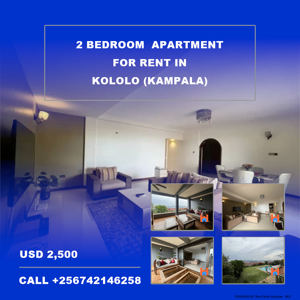 2 bedroom Apartment  for rent in Kololo Kampala Uganda, code: 177222