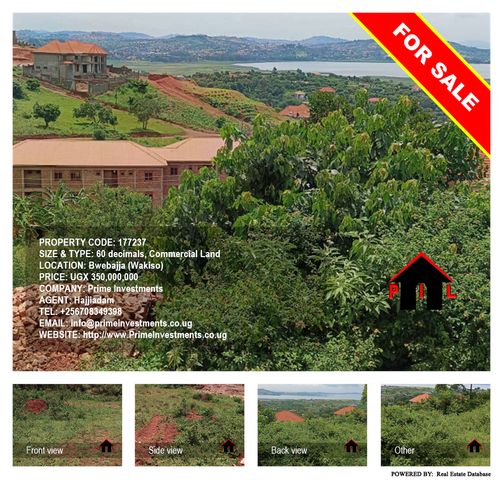 Commercial Land  for sale in Bwebajja Wakiso Uganda, code: 177237