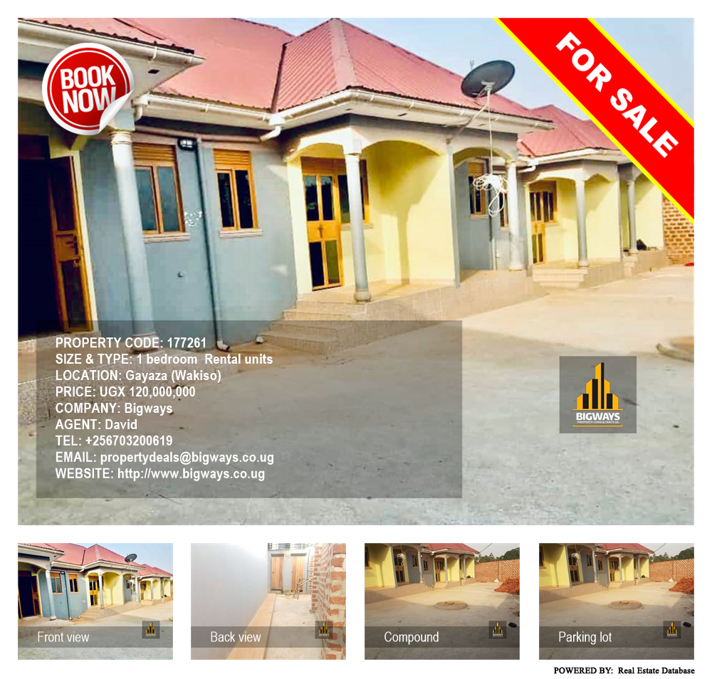 1 bedroom Rental units  for sale in Gayaza Wakiso Uganda, code: 177261