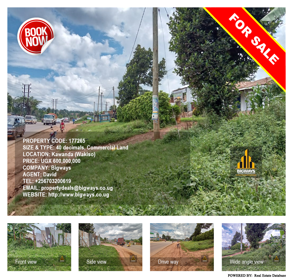 Commercial Land  for sale in Kawanda Wakiso Uganda, code: 177265