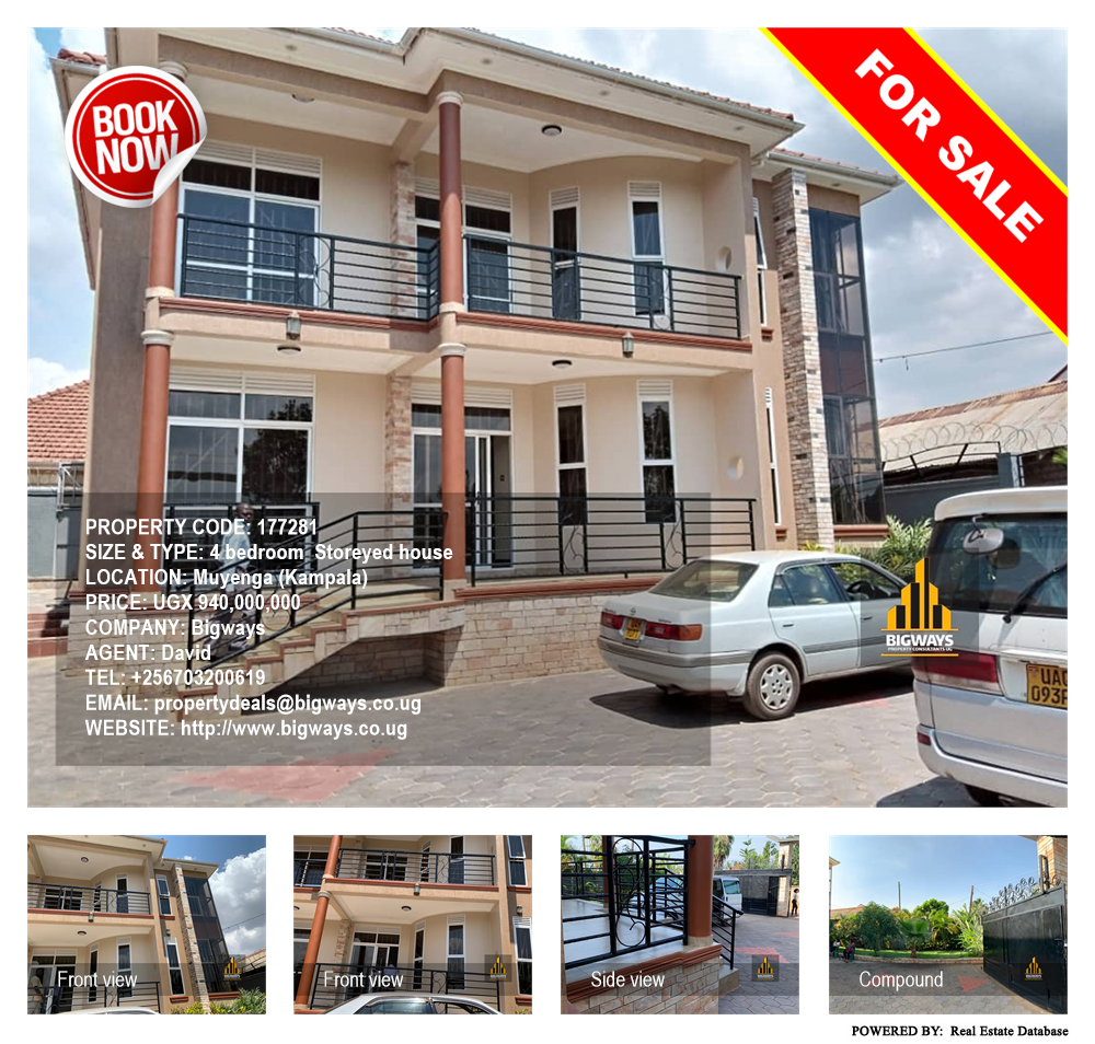4 bedroom Storeyed house  for sale in Muyenga Kampala Uganda, code: 177281