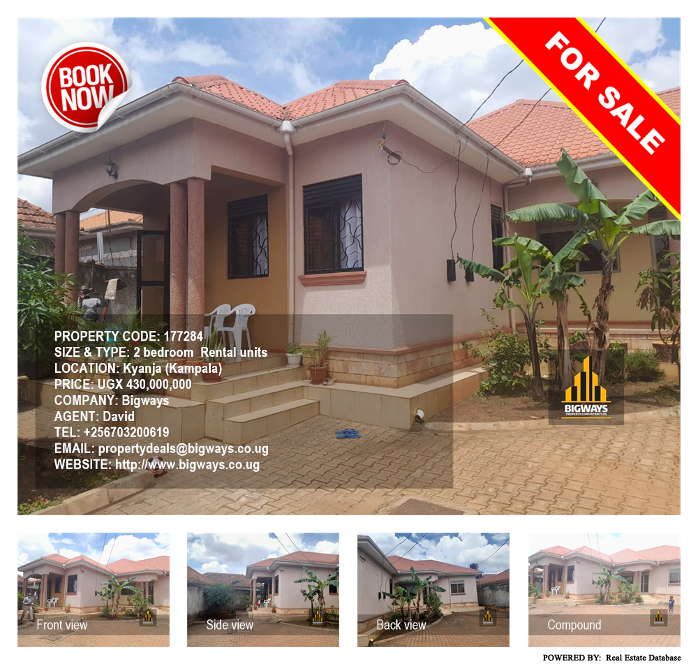 2 bedroom Rental units  for sale in Kyanja Kampala Uganda, code: 177284