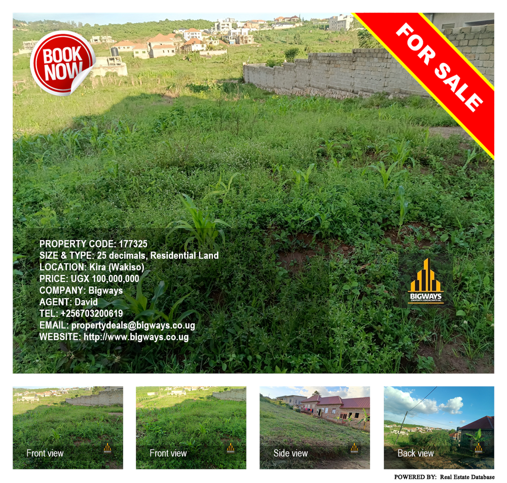Residential Land  for sale in Kira Wakiso Uganda, code: 177325