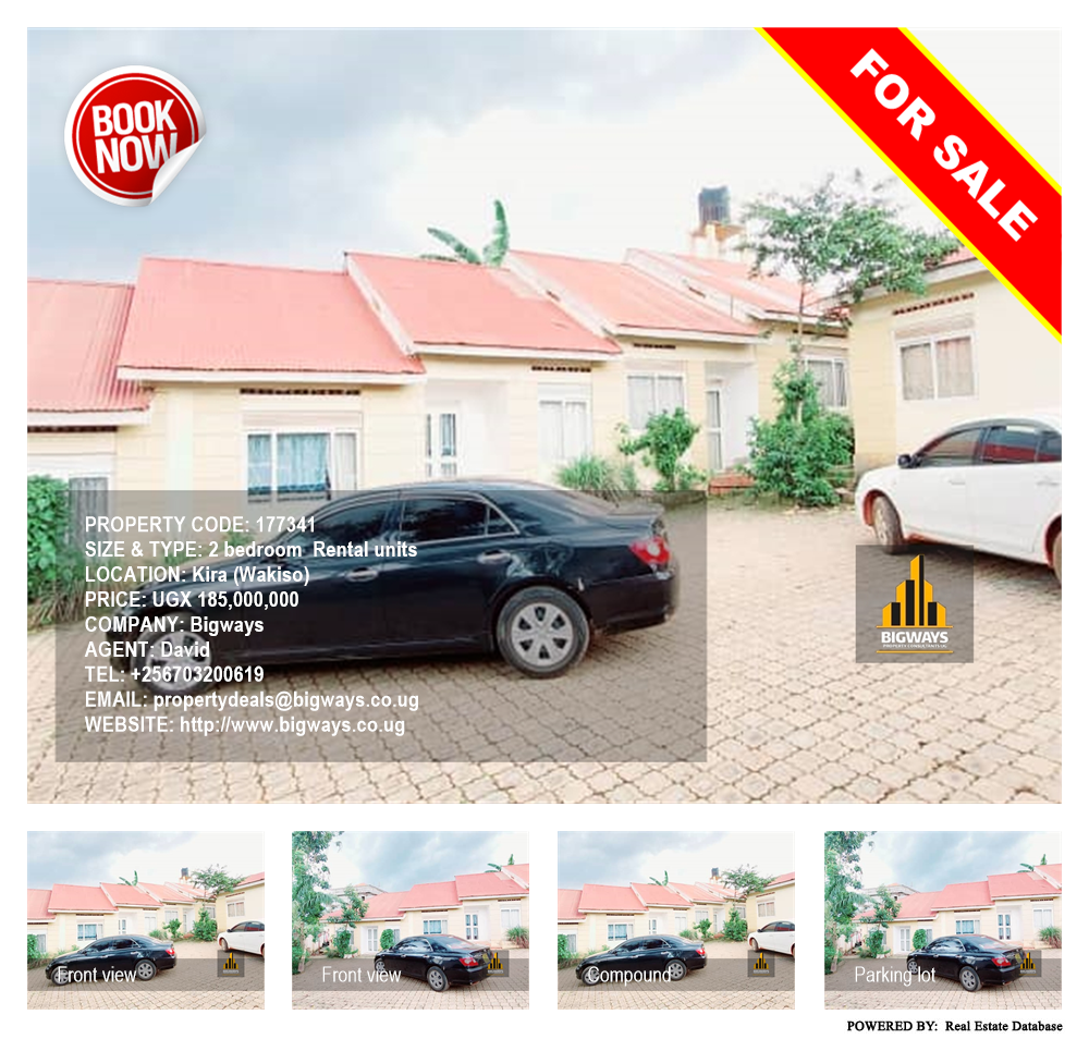 2 bedroom Rental units  for sale in Kira Wakiso Uganda, code: 177341