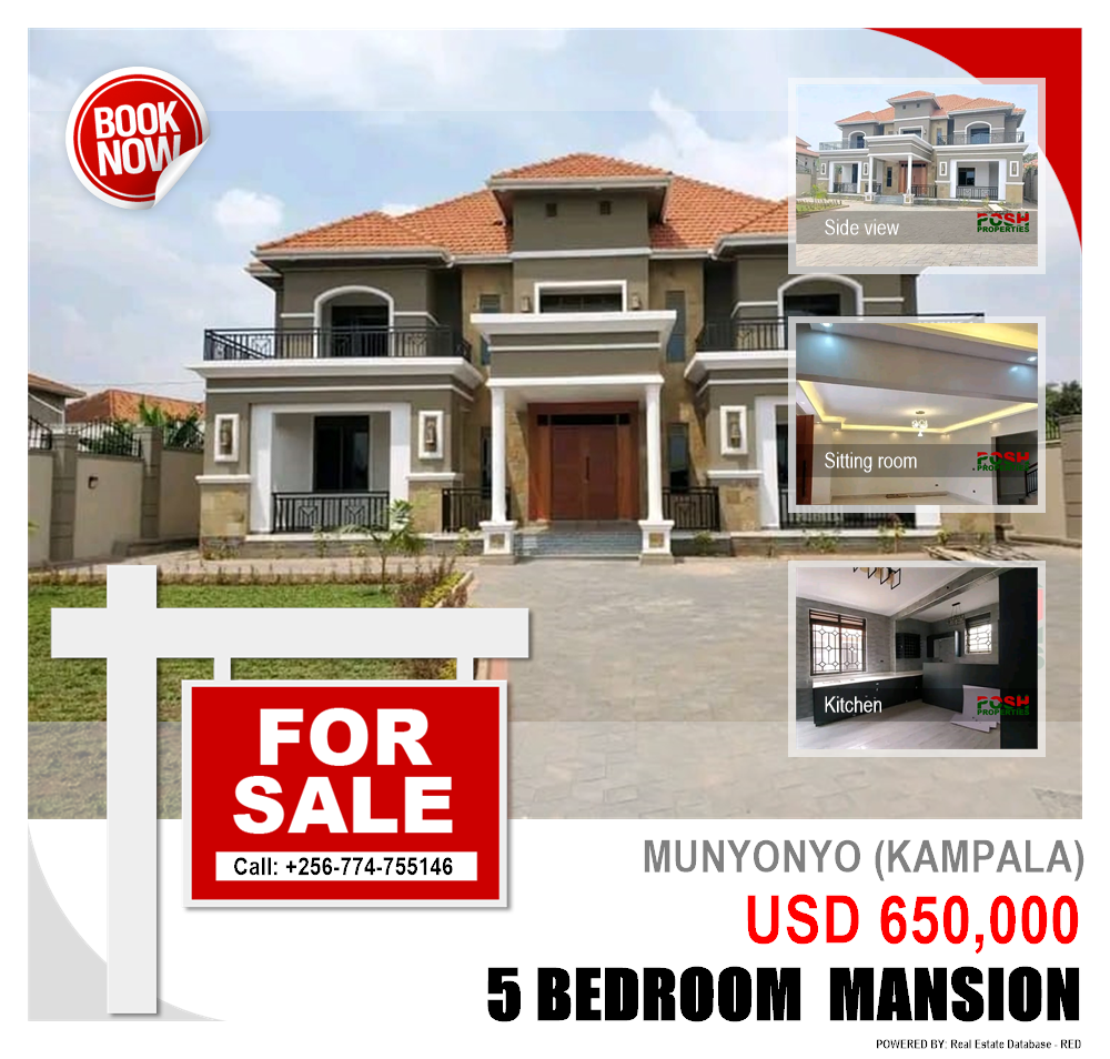 5 bedroom Mansion  for sale in Munyonyo Kampala Uganda, code: 177367