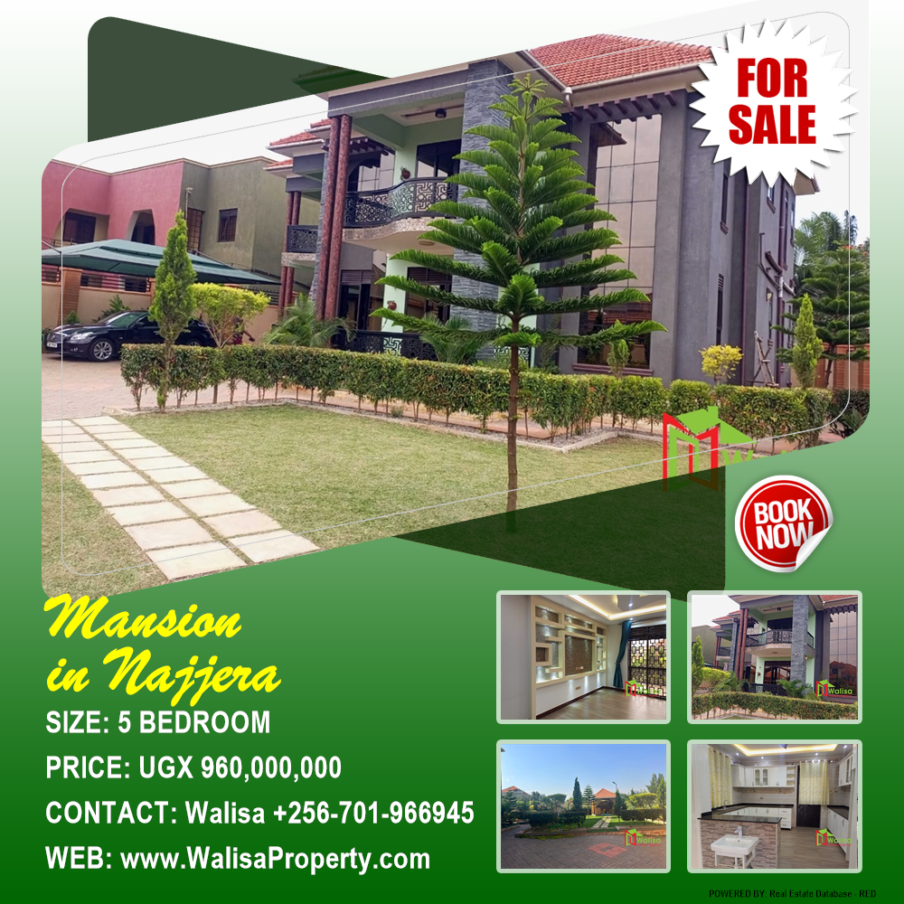 5 bedroom Mansion  for sale in Najjera Kampala Uganda, code: 177398