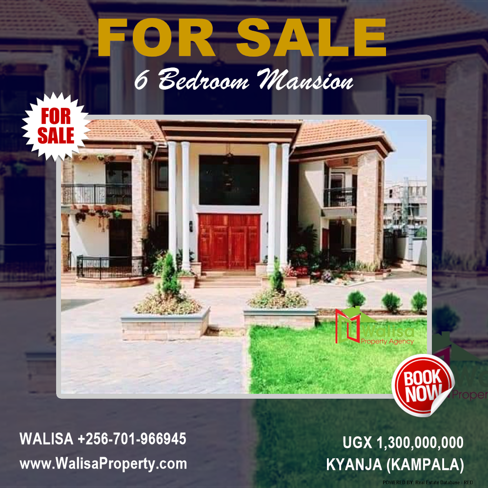 6 bedroom Mansion  for sale in Kyanja Kampala Uganda, code: 177399