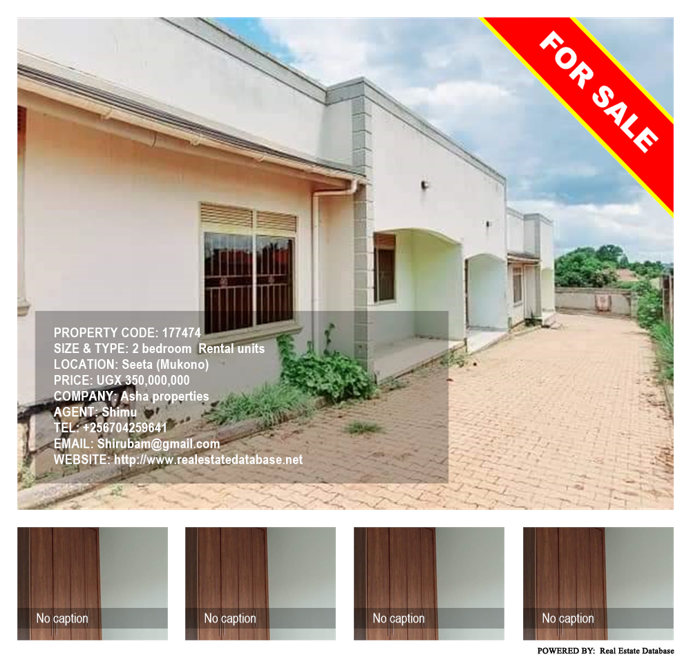 2 bedroom Rental units  for sale in Seeta Mukono Uganda, code: 177474