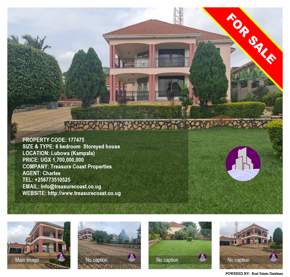 6 bedroom Storeyed house  for sale in Lubowa Kampala Uganda, code: 177475
