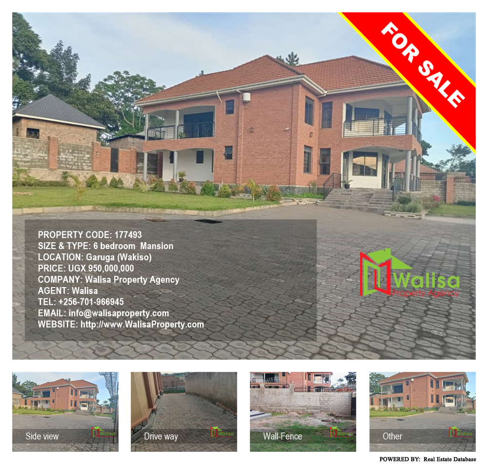 6 bedroom Mansion  for sale in Garuga Wakiso Uganda, code: 177493