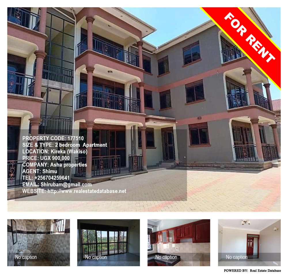 2 bedroom Apartment  for rent in Kireka Wakiso Uganda, code: 177510