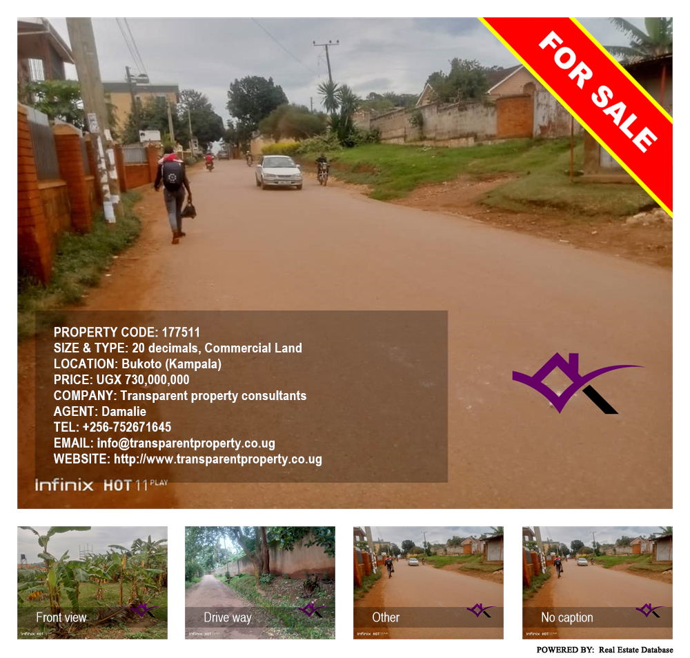 Commercial Land  for sale in Bukoto Kampala Uganda, code: 177511