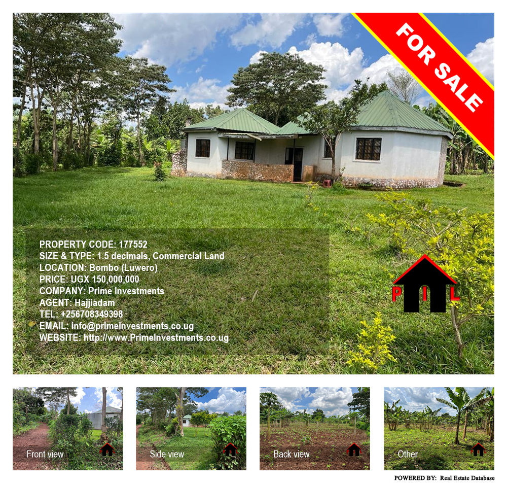 Commercial Land  for sale in Bombo Luweero Uganda, code: 177552