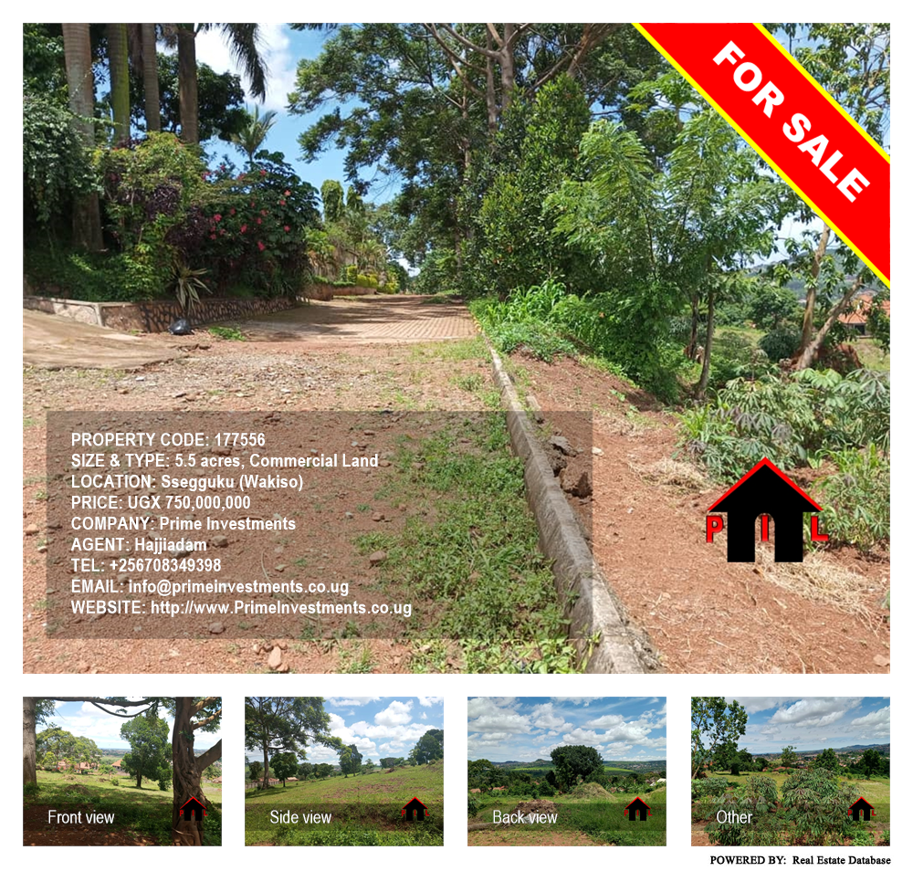 Commercial Land  for sale in Seguku Wakiso Uganda, code: 177556