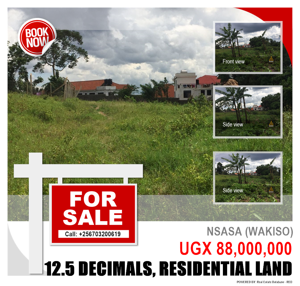 Residential Land  for sale in Nsasa Wakiso Uganda, code: 177585