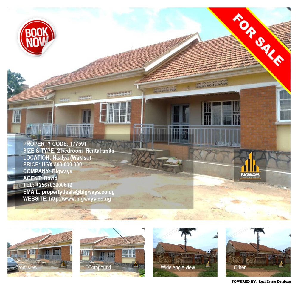 2 bedroom Rental units  for sale in Naalya Wakiso Uganda, code: 177591